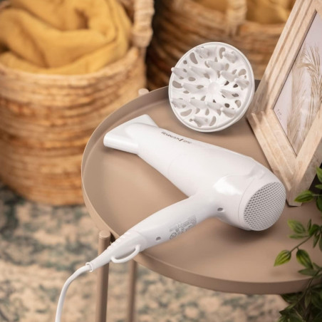 Στεγνωτήρας μαλλιών Remington Power Dry Ionic D3199, 2200 W, 2 ταχύτητες, 3 θερμοκρασίες, ιονισμός, λευκό