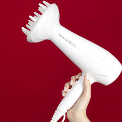 Στεγνωτήρας μαλλιών Remington Power Dry Ionic D3199, 2200 W, 2 ταχύτητες, 3 θερμοκρασίες, ιονισμός, λευκό