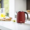 Ηλεκτρική κατσαρόλα Russell Hobbs Colours Plus Flame Red 20412-70, 2400 W, 1,7 λίτρα, Γρήγορο βράσιμο, Κρυφή αντίσταση, Βάση 360°, Ένδειξη, Κόκκινο