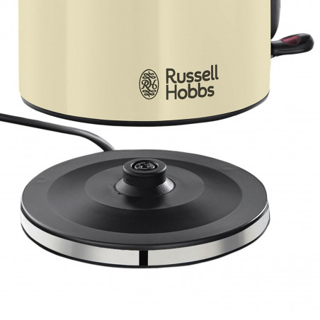 Ηλεκτρικός βραστήρας Russell Hobbs Colours Plus Classic Cream 20415‑70, 2400 W, 1,7 λίτρα, Γρήγορο βράσιμο, Κρυφή αντίσταση, Βάση 360°, Ένδειξη, Κρεμ