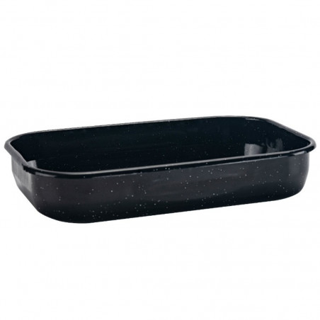Ταψί Oliver Voltz OV51222JS37, 37x25x7 εκ., ορθογώνιο, εμαγιέ, μαύρο