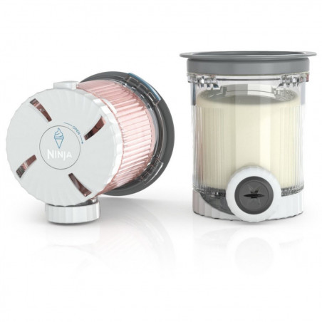 Μηχανή παγωτού 13-σε-1 Ninja CREAMi Scoop & Swirl™ NC701EUSTGD, 800 W, 13 προγράμματα, μοχλός 3 θέσεων για χωνάκια, CreamiFit, Creamify, 2 δοχεία 473 ml, δυνατότητα εξατομίκευσης, κρεμ/χρυσό