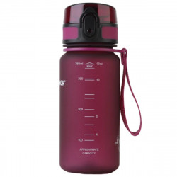 Φιάλη νερού με φίλτρο Aquaphor City 160028, 350 ml, Tritan, Ενεργός άνθρακας, Aqualen, Κάλυμμα με κλείδωμα, Κεράσι