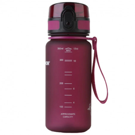 Φιάλη νερού με φίλτρο Aquaphor City 160028, 350 ml, Tritan, Ενεργός άνθρακας, Aqualen, Κάλυμμα με κλείδωμα, Κεράσι