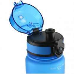 Φιάλη νερού με φίλτρο Aquaphor City 160010, 500 ml, Tritan, Ενεργός άνθρακας, Aqualen, Κάλυμμα με κλείδωμα, Μπλε