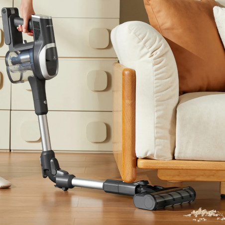 Κάθετη σκούπα 2 σε 1 Jimmy JV9 Pro Aqua, 500 W, 21 kPa, 65 λεπτά, 500 ml, 4 λειτουργίες, Dual-Cyclonic, LED, Υγρό/ξηρό, Γκρι/μαύρο