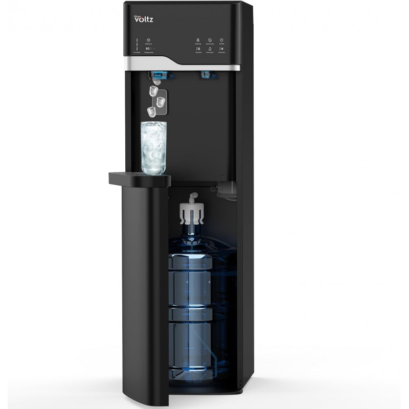 Διανομέας με παγομηχανή Oliver Voltz OV51449G, 120-420 W, 10°-90°C, Κάτω φόρτωση, Ψύξη με συμπιεστή, Μαύρο