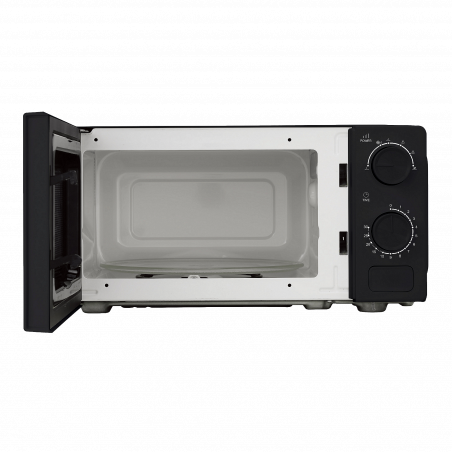 Φούρνος μικροκυμάτων Kumtel HM-20, 600 W, 17 λίτρα, 6 επίπεδα ισχύος, χρονοδιακόπτης, λειτουργία απόψυξης, μαύρος