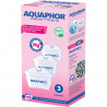 Σετ 3 φίλτρων νερού Aquaphor MAXFOR+ Mg 220006, 200 λίτρα, Λευκό