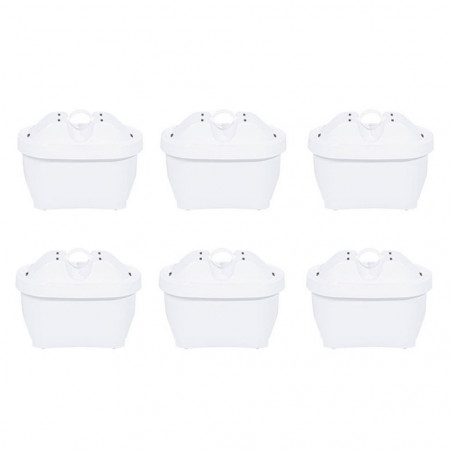 Σετ 6 φίλτρων νερού Aquaphor MAXFOR+ Mg 220008, 200 λίτρα, Λευκό