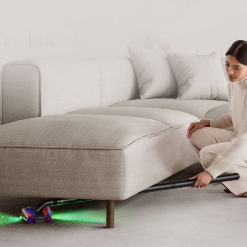 Κάθετη ηλεκτρική σκούπα Dyson PencilVac Fluffycones 492689-01, 55 AW, 30 λεπτά, 80 ml, 140000 Hyperdymium™, Εξαιρετικά λεπτή σχεδίαση, Φωτισμός LED, Μαύρο