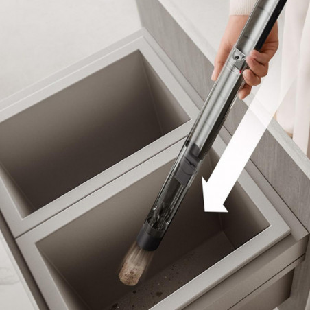 Κάθετη ηλεκτρική σκούπα Dyson PencilVac Fluffycones 492689-01, 55 AW, 30 λεπτά, 80 ml, 140000 Hyperdymium™, Εξαιρετικά λεπτή σχεδίαση, Φωτισμός LED, Μαύρο