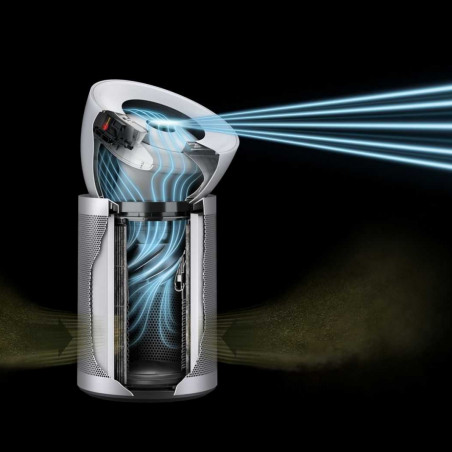 Καθαριστής αέρα Dyson Purifier Big+Quiet Formaldehyde BP02 304511-01 Λευκό/Ασημί, 50 W, 100 m², 90 l/s, 10 ταχύτητες, 2 ρεύματα αέρα, οθόνη LCD, αθόρυβη λειτουργία, Λευκό/Ασημί