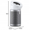 Καθαριστής αέρα Dyson Purifier Big+Quiet Formaldehyde BP02 304511-01 Λευκό/Ασημί, 50 W, 100 m², 90 l/s, 10 ταχύτητες, 2 ρεύματα αέρα, οθόνη LCD, αθόρυβη λειτουργία, Λευκό/Ασημί