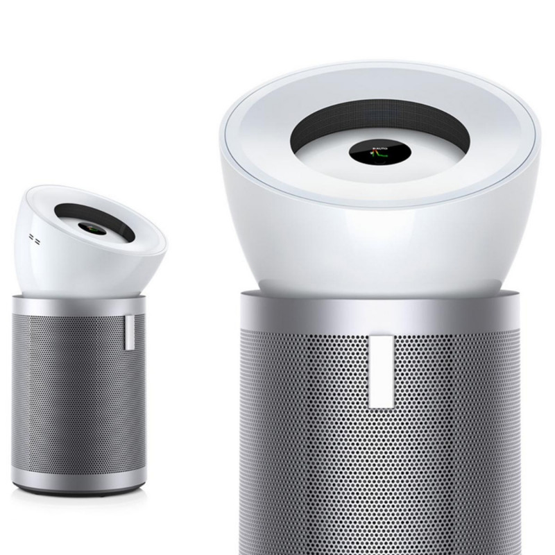 Καθαριστής αέρα Dyson Purifier Big+Quiet Formaldehyde BP02 304511-01 Λευκό/Ασημί, 50 W, 100 m², 90 l/s, 10 ταχύτητες, 2 ρεύματα αέρα, οθόνη LCD, αθόρυβη λειτουργία, Λευκό/Ασημί