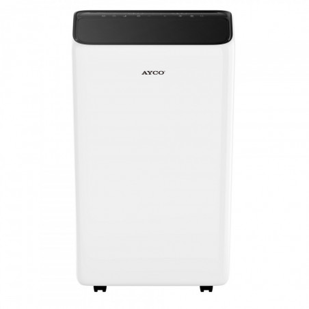 Φορητό κλιματιστικό Ayco MAHC3428, 12000 BTU, Κατηγορία Α, Έως 24 τ.μ., 450 κ.μ., 64 dB, Έλεγχος μέσω οθόνης αφής, Λευκό