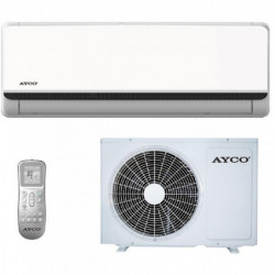 Κλιματιστικό με inverter Ayco 24FP40BW, 24.000 BTU, A++/A+, Έως 55 m², Αυτοκαθαρισμός, Αυτοδιάγνωση, Αυτόματη επανεκκίνηση, Λευκό