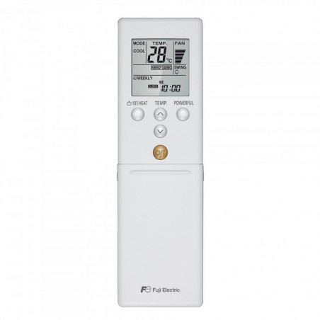 Κλιματιστικό Hyperinverter Fuji Electric KG RSG-12KGTE / ROG-12KGCA, 12000 BTU, 28 m2, A+++, Αθόρυβη λειτουργία, Αισθητήρας ανθρώπινης δραστηριότητας, Υβριδικός εναλλάκτης θερμότητας, Λευκό