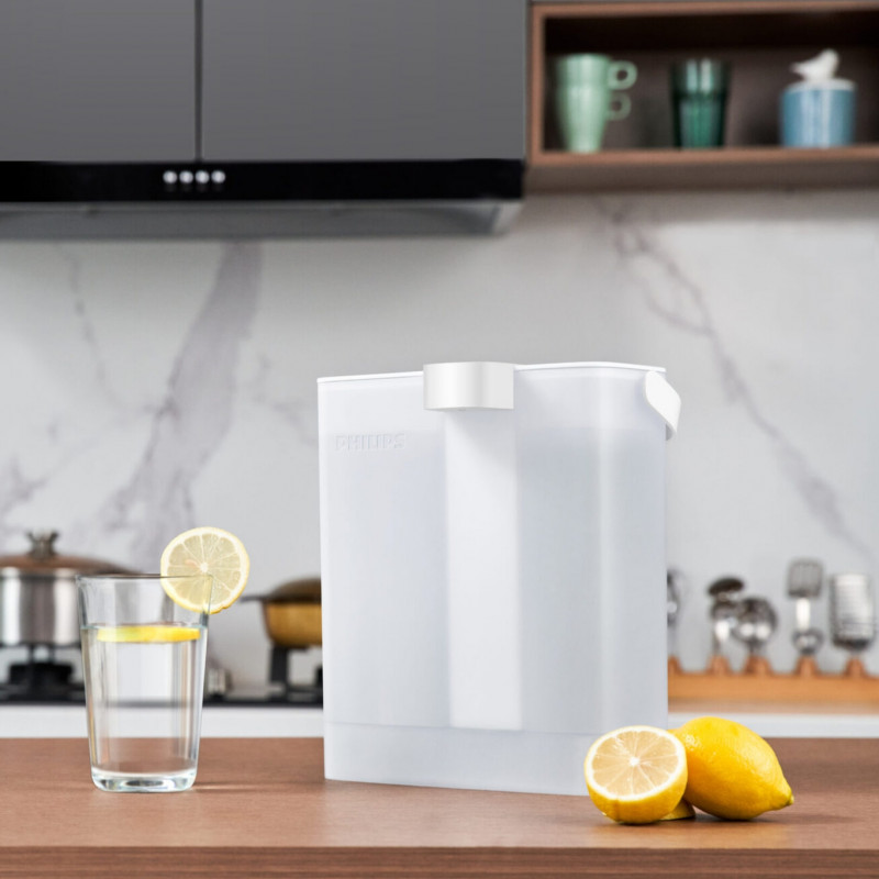 Φίλτρο νερού άμεσης χρήσης Philips AWP2980WH/58, 6 W, 3 λίτρα, 1 λίτρο/λεπτό, 2-38 °C, αυτονομία 30 ημερών, Λευκό