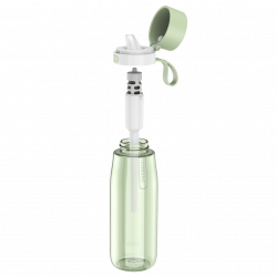 Φιάλη νερού με φίλτρο Philips GoZero Daily AWP2731GNR/58, 660 ml, 5-38 °C, Tritan χωρίς BPA, AWP285, Πράσινο