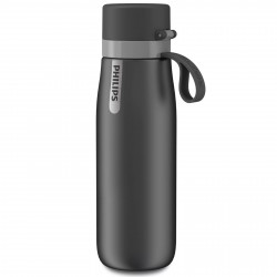 Φίλτρο νερού Philips GoZero Daily AWP2771GRR/58, 550 ml, ανοξείδωτο ατσάλι 18/8, θερμομονωτική επένδυση, διπλό τοίχωμα, γκρι