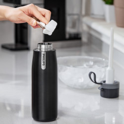 Φίλτρο νερού Philips GoZero Daily AWP2771GRR/58, 550 ml, ανοξείδωτο ατσάλι 18/8, θερμομονωτική επένδυση, διπλό τοίχωμα, γκρι