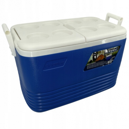 Ψυκτική θήκη Atlantic 1008729, 60 λίτρα, Ψύξη, Παθητική, 8 θέσεις για ποτήρια, Μπλε