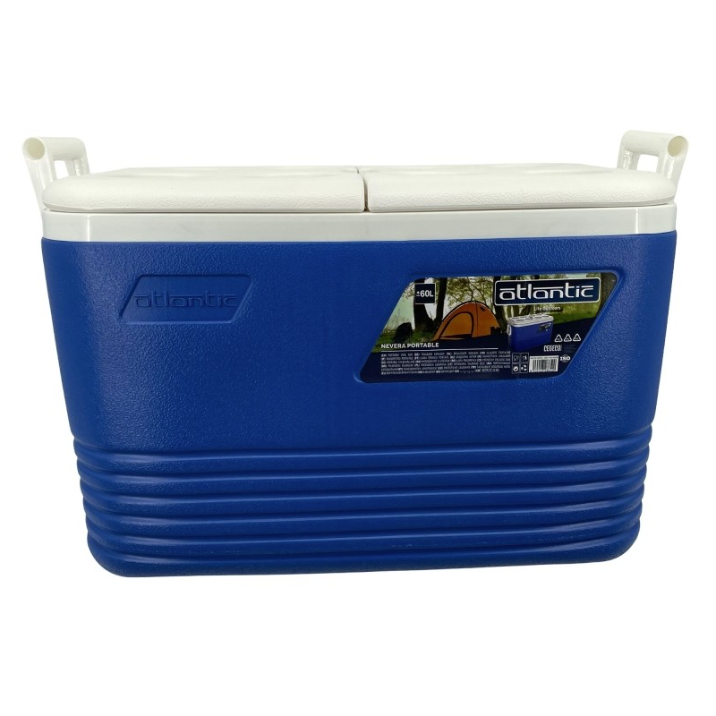 Ψυκτική θήκη Atlantic 1008729, 60 λίτρα, Ψύξη, Παθητική, 8 θέσεις για ποτήρια, Μπλε