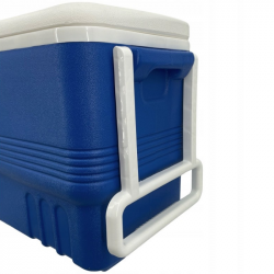 Ψυγείο με ρόδες Atlantic 1008728, 45 λίτρα, Ψύξη, Παθητική, 4 θήκες για ποτήρια, Μπλε