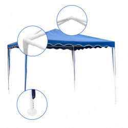 Σκηνή Muhler G1015 300x300x250 εκ., Μεταλλικός σκελετός, Μπλε