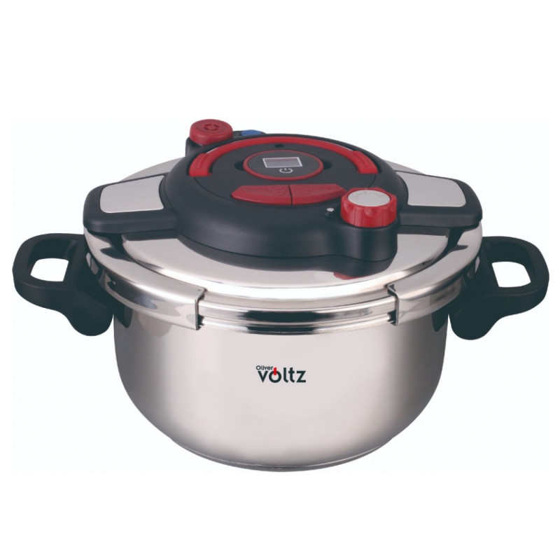 Χύτρα ταχύτητας Oliver Voltz OV51311B9, 9 λίτρα, έως 100 kPa, βαλβίδα ασφαλείας, επαγωγική, ανοξείδωτο ατσάλι