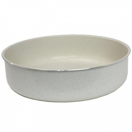 Ταψί Oliver Voltz OV51222E28, 28x8 εκ., Αλουμίνιο, Επίστρωση μαρμάρου, Χωρίς PFOA, Κρεμ χρώμα