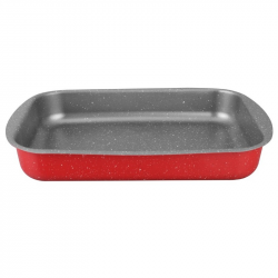 Ταψί Oliver Voltz Florence OV51222B35S, 35x24x5,5 εκ., Επίστρωση μαρμάρου, Χωρίς PFOA, Κόκκινο