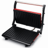 Τοστιέρα Panini Oliver Voltz OV51442R, 1000 W, Αντικολλητικές πλάκες, Άνοιγμα 180°, Δίσκος συλλογής λίπους, Κόκκινο