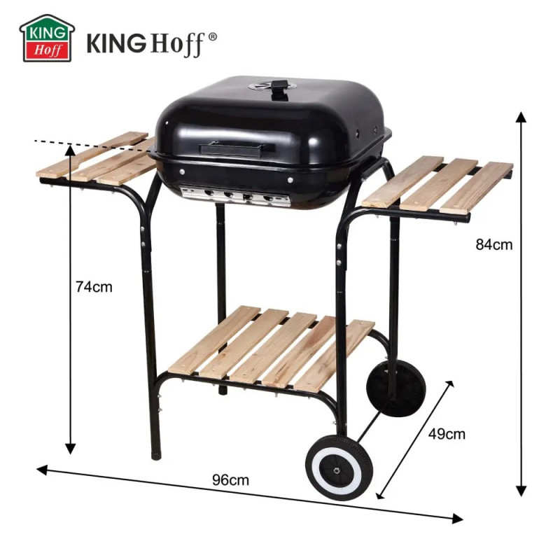Προϊόν με ανοιχτή συσκευασία: Royalty Line RL-AF3.1 Healthy Cooker, 1400W, 3 λίτρα, 5 μερίδες, Ζεστός αέρας, Μαύρο