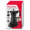 Ηλεκτρική κουβανέζικη καφετιέρα Klausberg KB 7998, 500 W, 6 φλιτζάνια, Ενσωματωμένη θερμαντική αντίσταση, Βαλβίδα ασφαλείας, Μαύρο