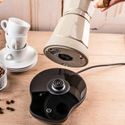 Ηλεκτρική κουβανέζικη καφετιέρα Klausberg KB 7999, 500 W, 6 φλιτζάνια, ενσωματωμένη θερμαντική αντίσταση, βαλβίδα ασφαλείας, Μπεζ