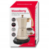 Ηλεκτρική κουβανέζικη καφετιέρα Klausberg KB 7999, 500 W, 6 φλιτζάνια, ενσωματωμένη θερμαντική αντίσταση, βαλβίδα ασφαλείας, Μπεζ