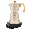 Ηλεκτρική κουβανέζικη καφετιέρα Klausberg KB 7999, 500 W, 6 φλιτζάνια, ενσωματωμένη θερμαντική αντίσταση, βαλβίδα ασφαλείας, Μπεζ