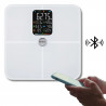 Ζυγός-αναλυτής Klausberg KB 7941, έως 180 kg, BIA, Bluetooth, LCD, γυαλί ασφαλείας, Smart, λευκό