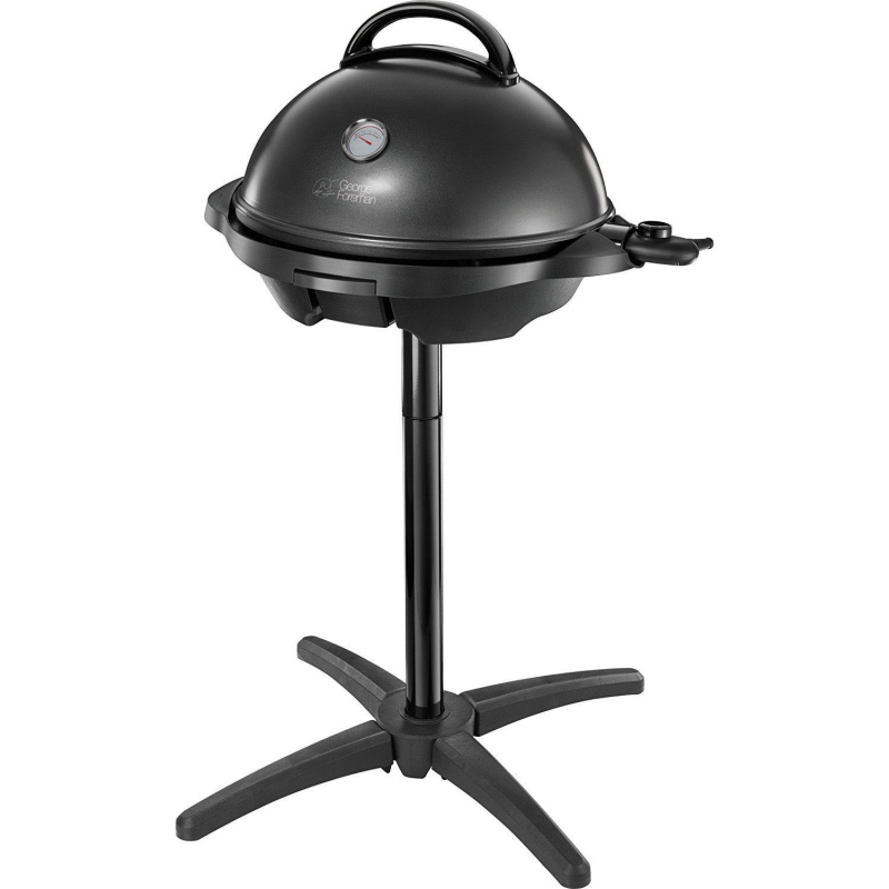 Ηλεκτρική ψησταριά/γκριλ George Foreman 22460-56, 2400 W, 44,5 εκ., 15 μερίδες, 5 επίπεδα θερμοκρασίας, Αντικολλητική επίστρωση, Μαύρο
