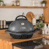 Ηλεκτρική ψησταριά/γκριλ George Foreman 22460-56, 2400 W, 44,5 εκ., 15 μερίδες, 5 επίπεδα θερμοκρασίας, Αντικολλητική επίστρωση, Μαύρο