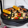 Ηλεκτρική ψησταριά/γκριλ George Foreman 22460-56, 2400 W, 44,5 εκ., 15 μερίδες, 5 επίπεδα θερμοκρασίας, Αντικολλητική επίστρωση, Μαύρο