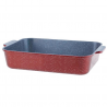 Δίσκος φούρνου και εστίας Oliver Voltz OV54322BS28, 28x20x6,5 εκ., Εμαγιέ, Αντικολλητική επίστρωση, Επαγωγή, Κόκκινο μελάντζ