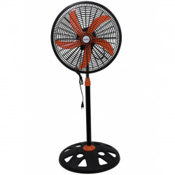 Ανεμιστήρας Oliver Voltz OV51760N18, 50 W, 18", 3 ταχύτητες, φωτεινή ένδειξη, ρύθμιση, μαύρο/πορτοκαλί