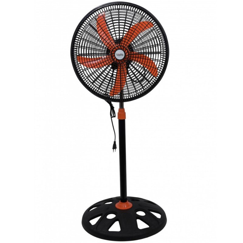 Ανεμιστήρας Oliver Voltz OV51760N18, 50 W, 18", 3 ταχύτητες, φωτεινή ένδειξη, ρύθμιση, μαύρο/πορτοκαλί
