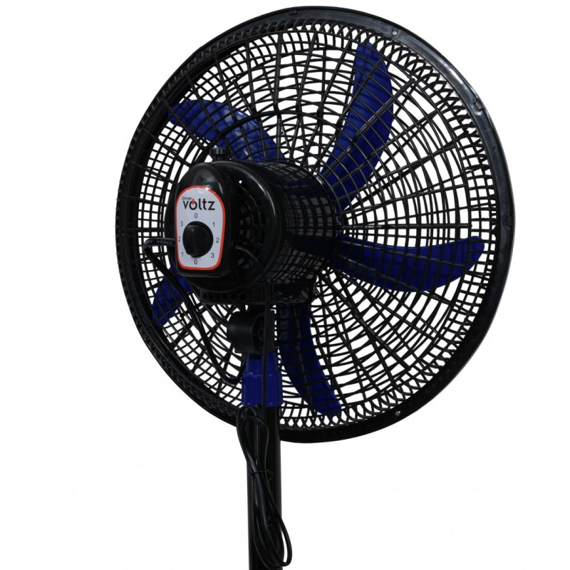 Ανεμιστήρας Oliver Voltz OV51760N18, 50 W, 18", 3 ταχύτητες, φωτεινή ένδειξη, ρύθμιση, μαύρο/μπλε