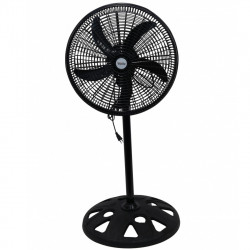 Ανεμιστήρας Oliver Voltz OV51760N18, 50 W, 18", 3 ταχύτητες, Φωτεινή ένδειξη, Ρύθμιση, Μαύρος