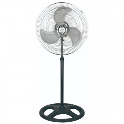 Ανεμιστήρας Rosberg R51760J18S, 70 W, 18", 3 ταχύτητες, ταλάντωση, ρυθμιζόμενος, μαύρος/χρώμιο