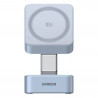 Ασύρματο φορτιστή 2 σε 1 UGREEN W752, μέγιστη ισχύς 35 W, MagFlow 25 W Qi2, USB-C, Γκρι